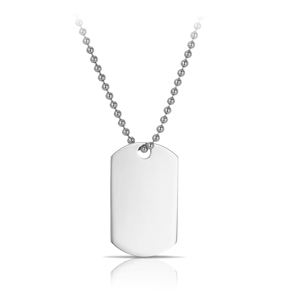 Men's ID Pendant in Sterling Silver - Wallace Bishop