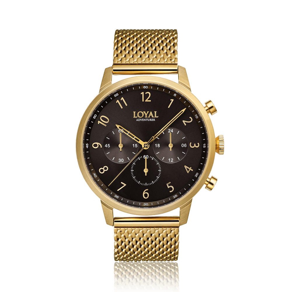 Men's Loyal Adventurer Gold PVD Quartz Watch - Wallace Bishop