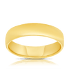 Men's Plain Wedding Band in 9ct Yellow Gold