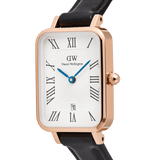 Daniel Wellington Quadro Roman Numerals Date Sheffield Rose Gold