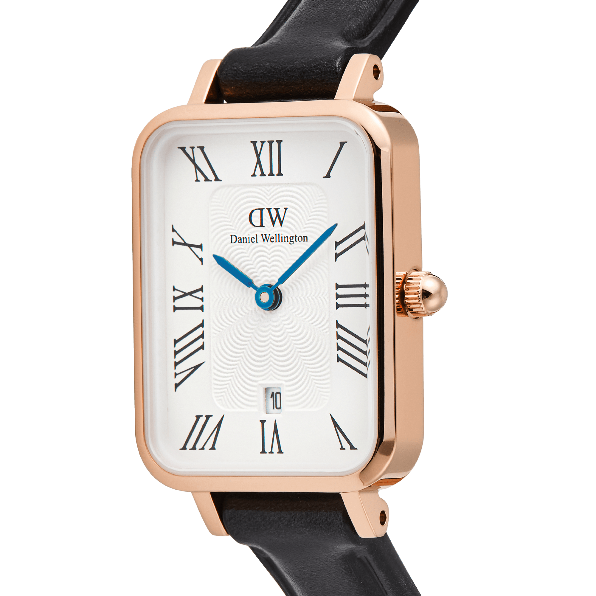 Daniel Wellington Quadro Roman Numerals Date Sheffield Rose Gold