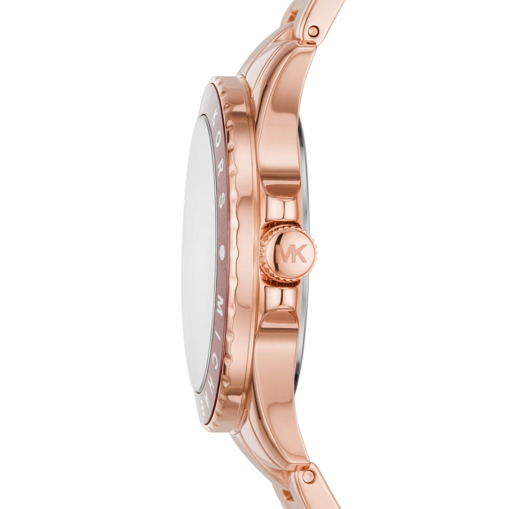 Michael Kors Kenly Women's 33mm Rose PVD Quartz Watch MK6956 - Wallace Bishop