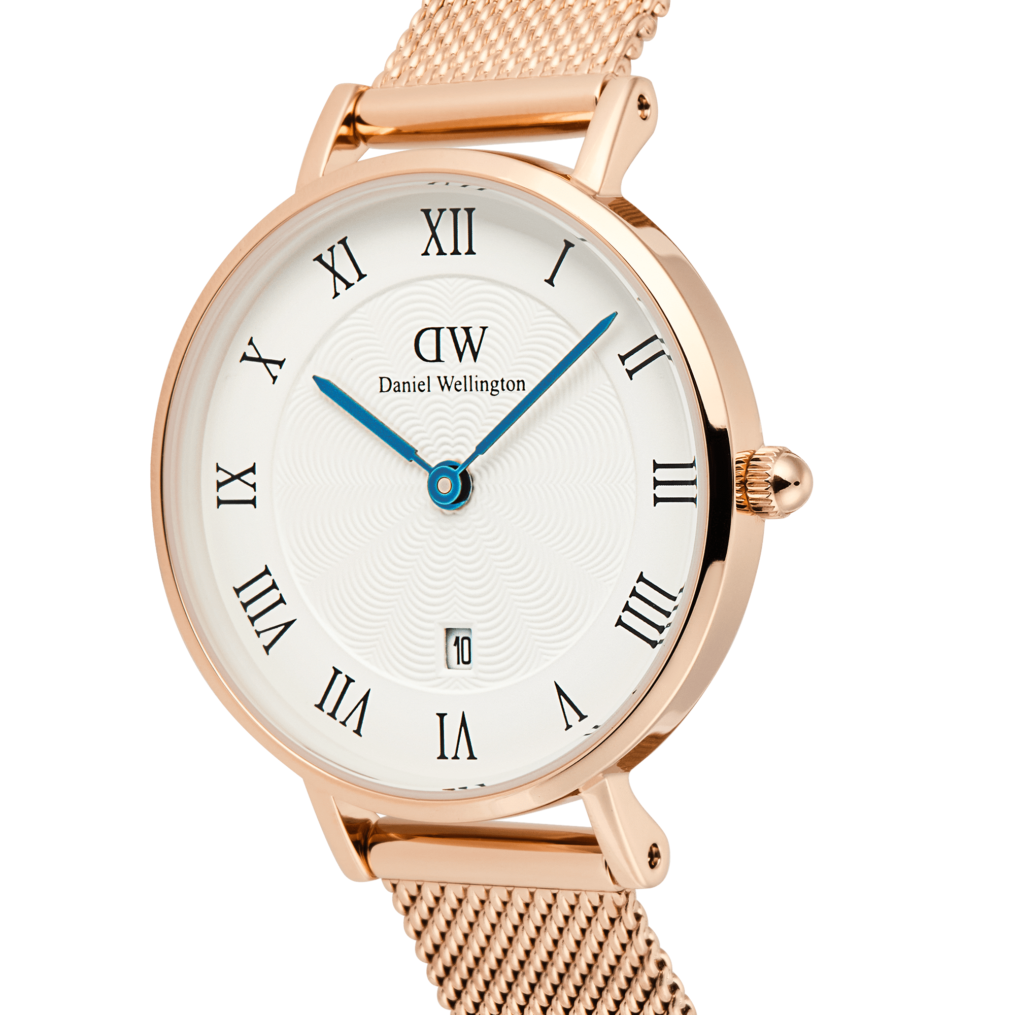 Daniel Wellington Petite Roman Numerals Date Rose Gold