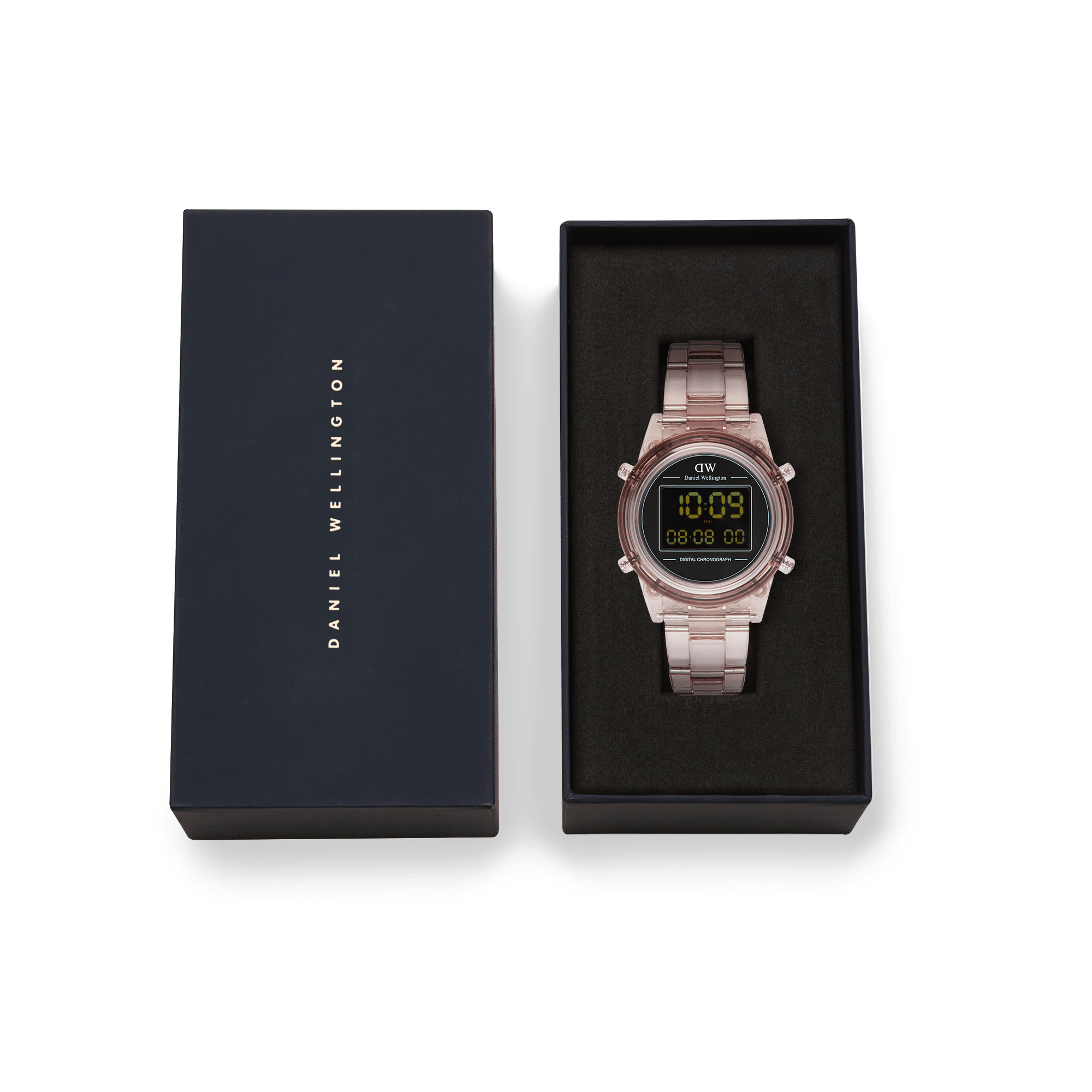 Daniel Wellington Retro Digital Dark Pink Watch