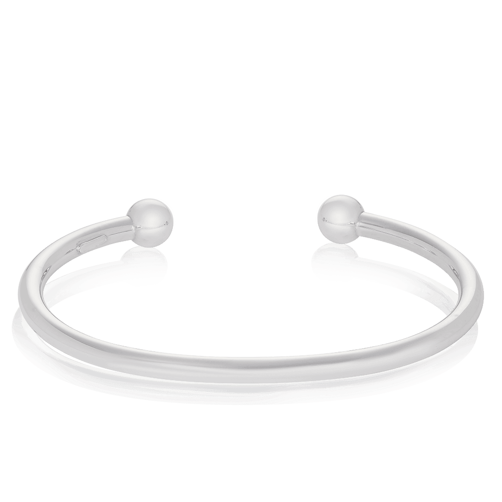 Open Bangle in Sterling Silver