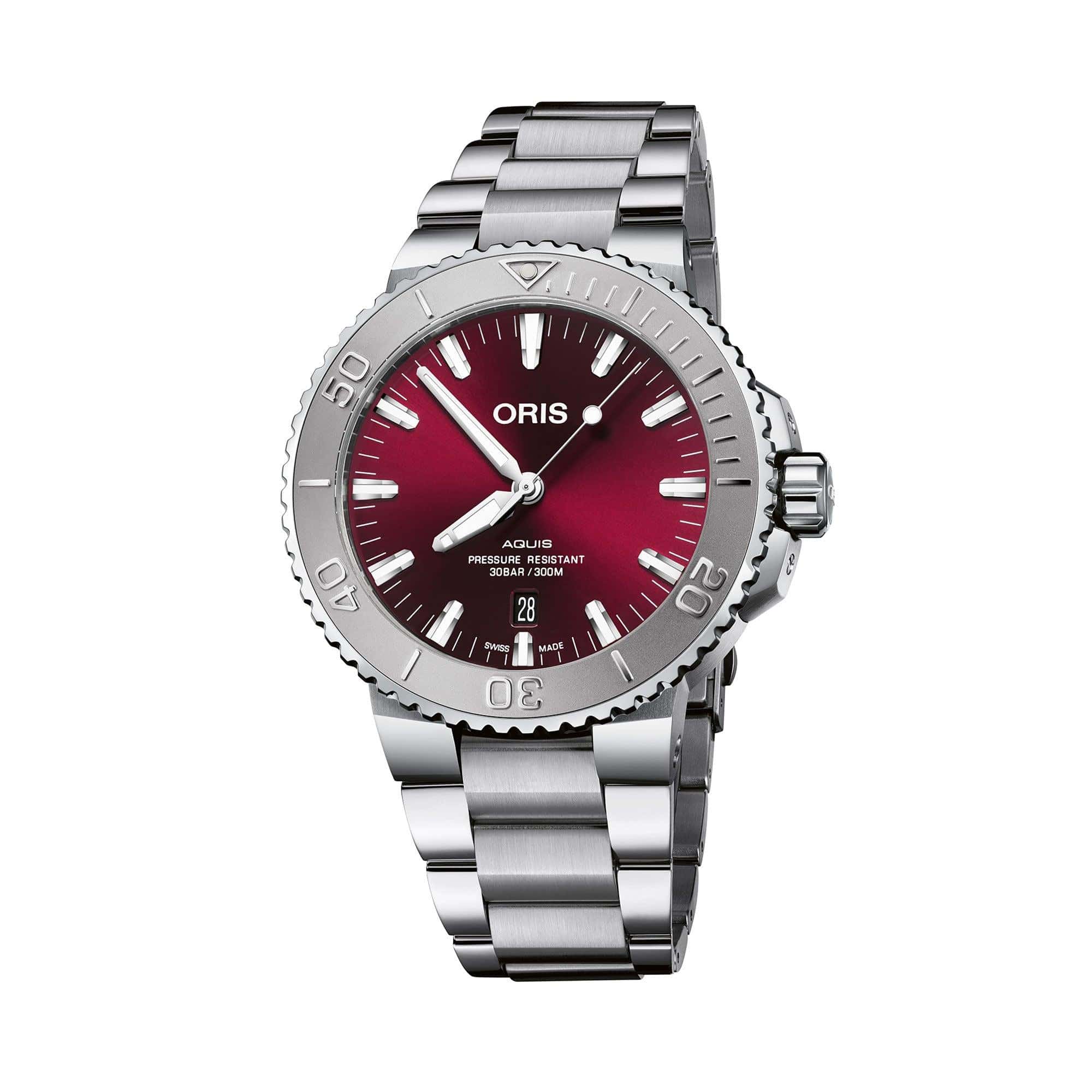 Oris Aquis Date Relief 43.50mm Automatic Watch 733 7730 4158MB