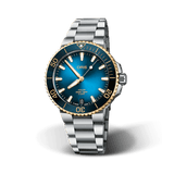 Oris Aquis Men's 41.5mm Stainless Steel & 18k Yellow Gold Automatic Watch 400 7769 6355MB - Wallace Bishop