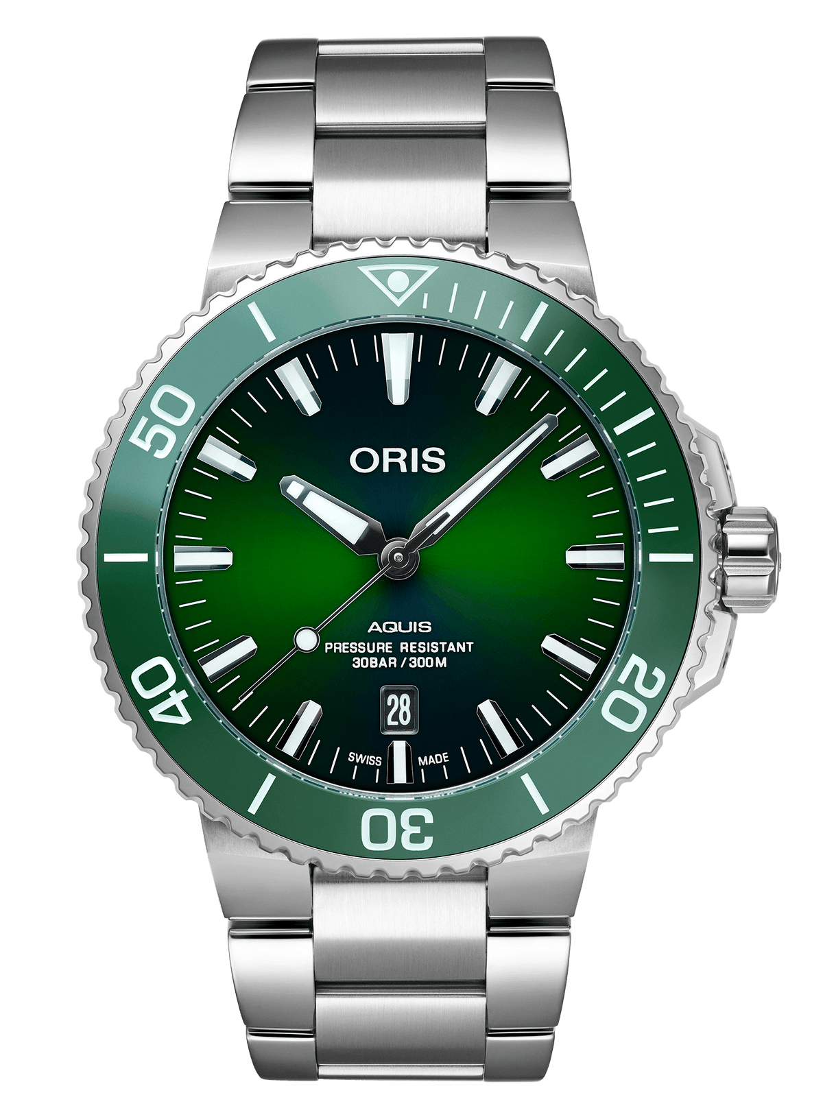 Oris Aquis Men's 43.5mm Stainless Steel Automatic Watch 733 7730 4157MB - Wallace Bishop