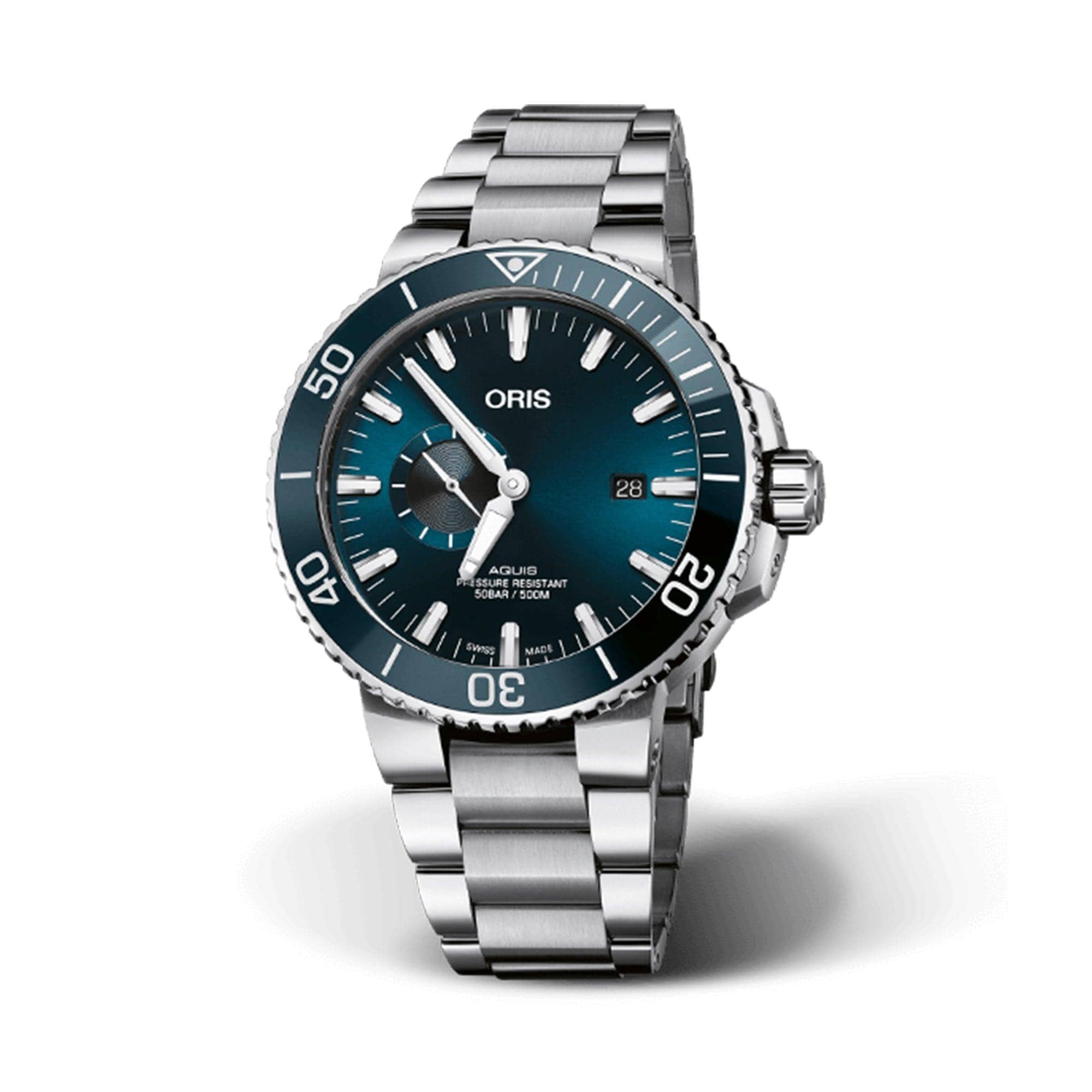 Oris Aquis Small Second Automatic Watch 743 7733 4155MB