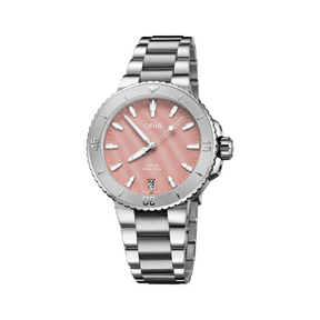 Oris Aquis Women's 36.5mm Stainless Steel Automatic Watch 733 7770 4158MB - Wallace Bishop