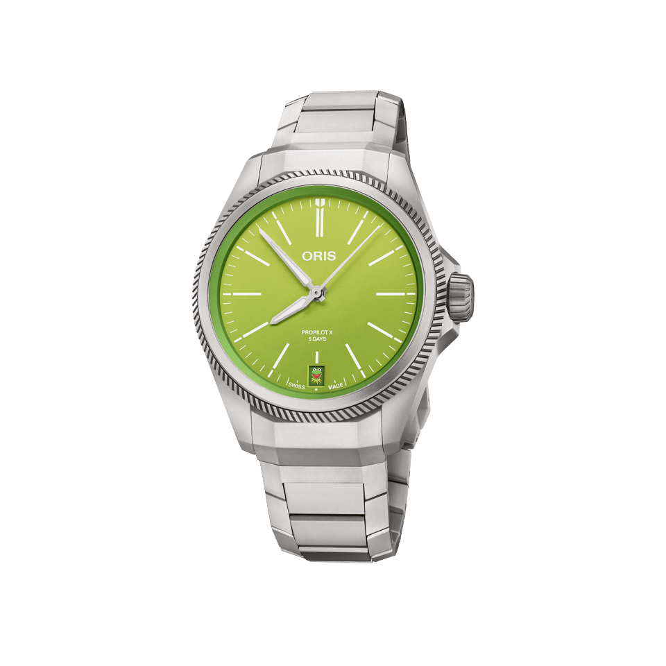 Oris Propilot X Kermit Edition 39mm Watch 400 7778 7157