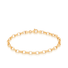 Oval Belcher Bracelet in 9ct Yellow Gold