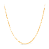 60cm Oval Belcher Link Chain in 9ct Yellow Gold