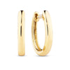 Oval Shaped Huggie Hoop Earrings in 9ct Yellow Gold