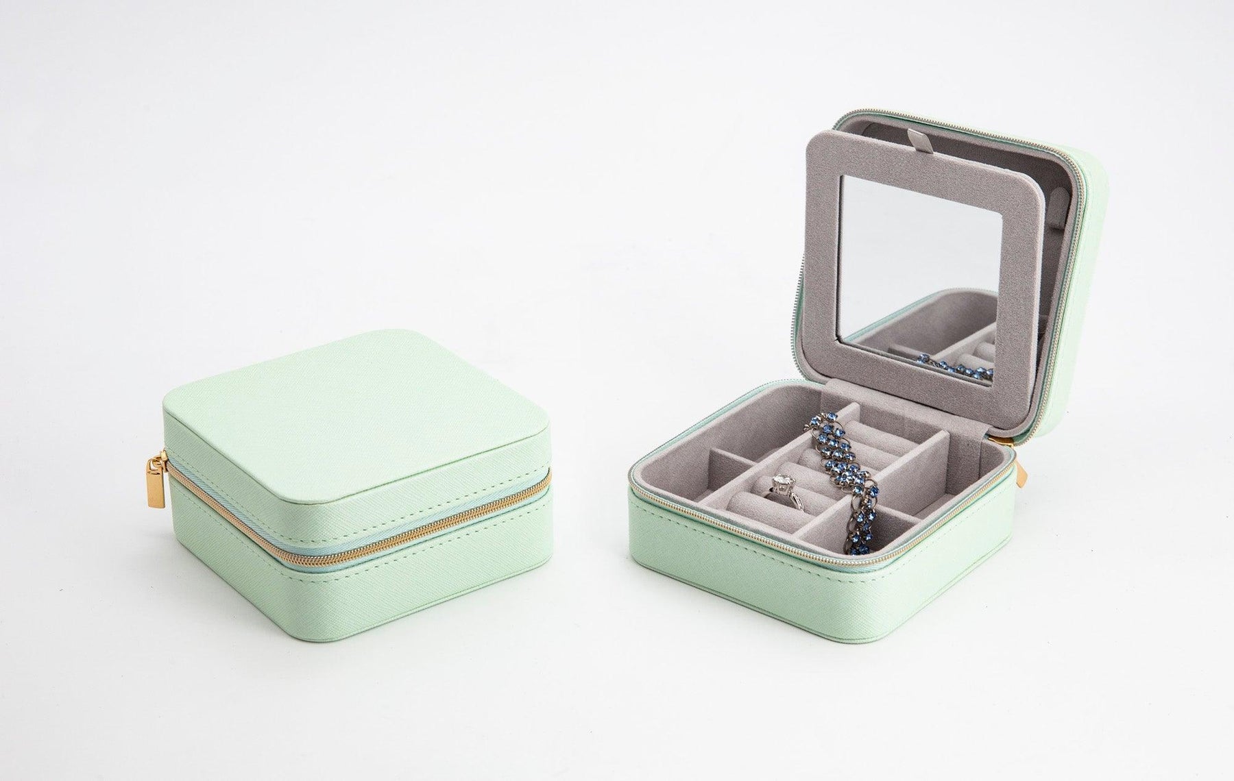 Pastel Green Zip Travel Case - Wallace Bishop