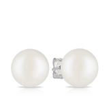 9mm Freshwater Pearl Stud Earrings in Sterling Silver