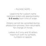 Personalised Name Necklace (Hobo Dee Font) - Wallace Bishop