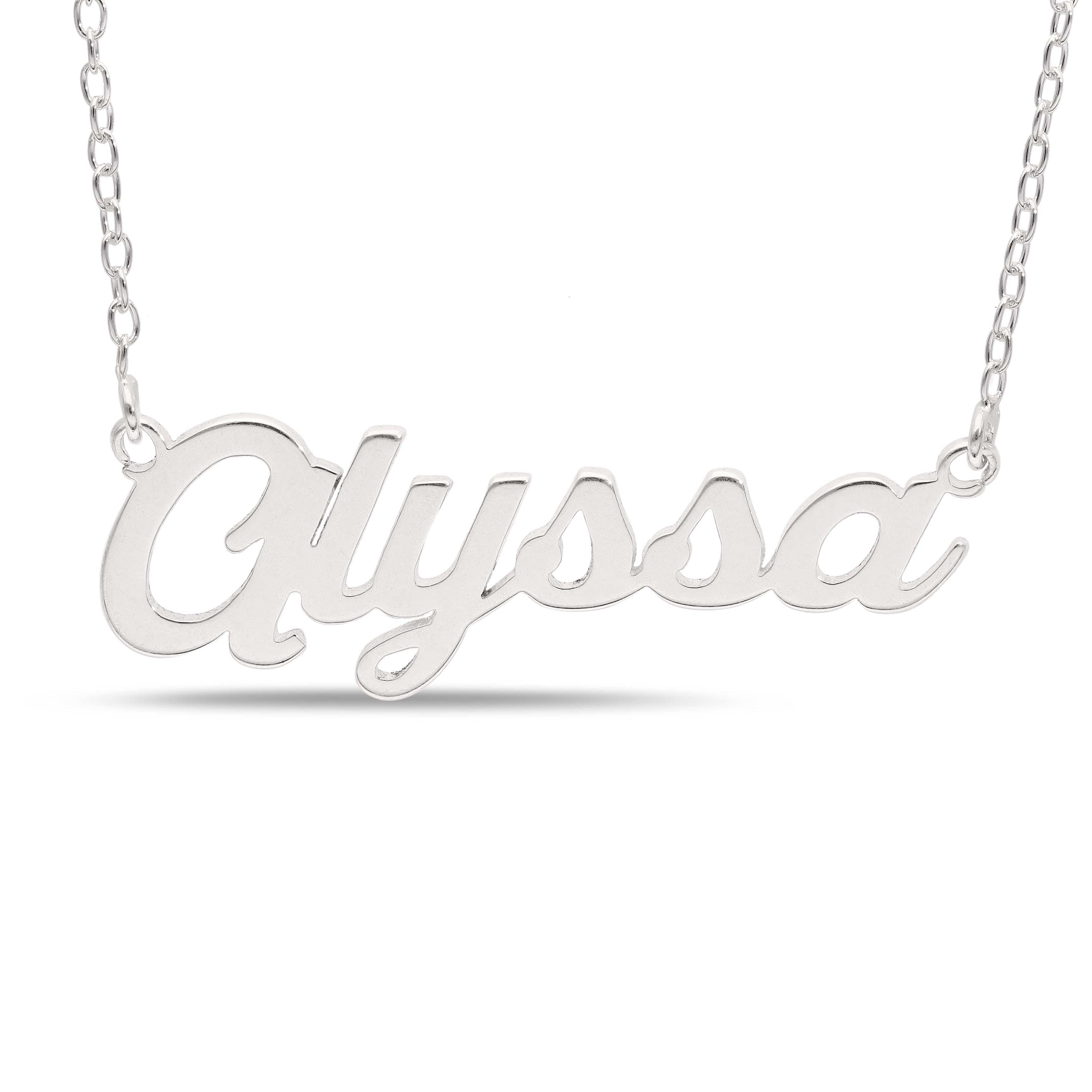 Personalised Name Necklace (Saint Elia Font)