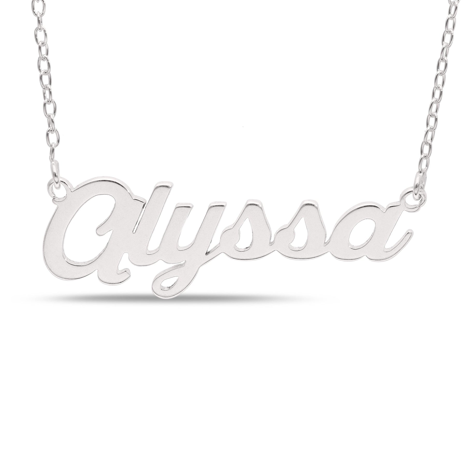 Personalised Name Necklace (Saint Elia Font) - Wallace Bishop