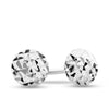 Petite 3mmDiamond Cut Studs in 9ct White Gold - Wallace Bishop