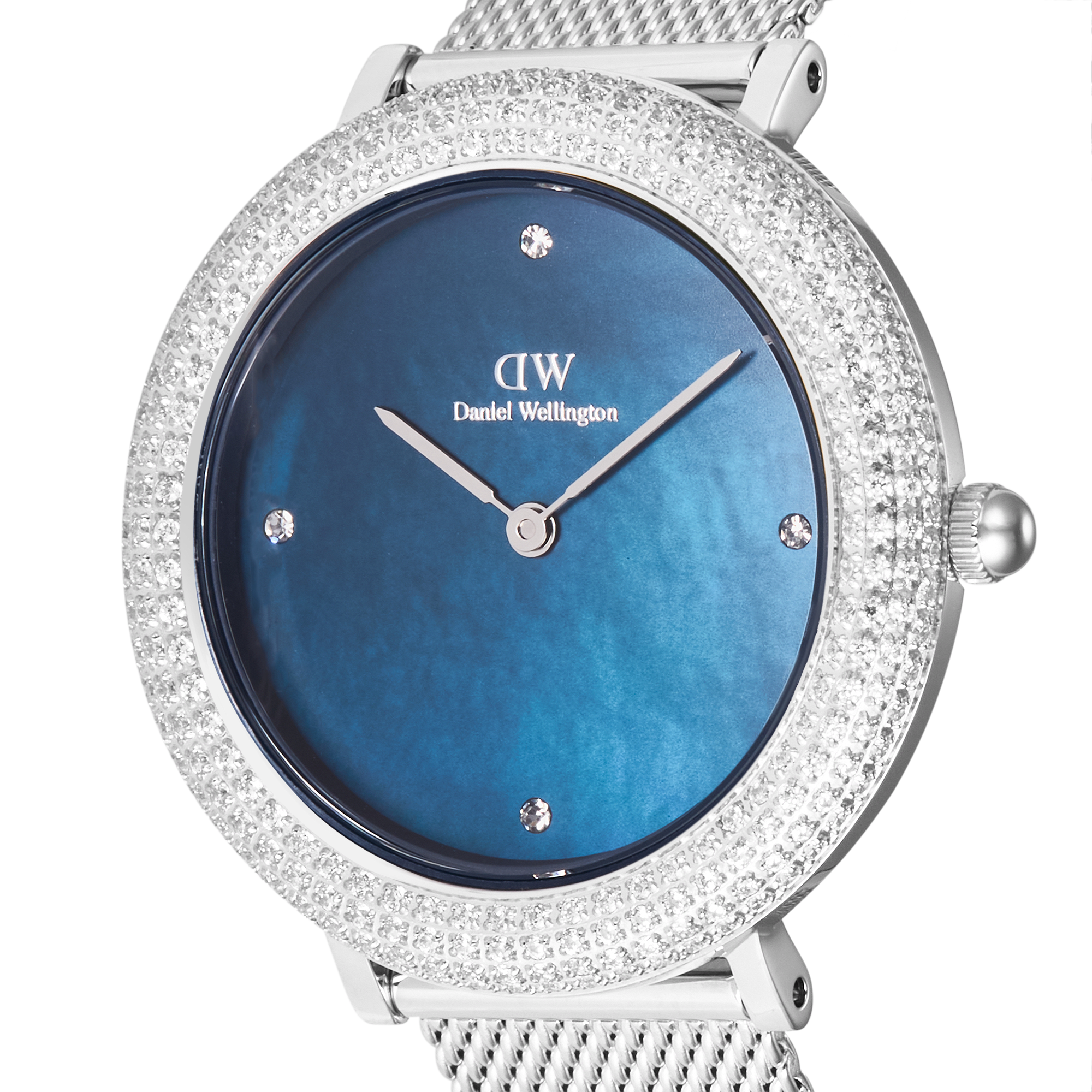 Daniel Wellington Crystalline Bezel Sterling Blue Watch