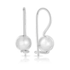 Plain Euro Ball Earrings in Sterling Silver - Wallace Bishop