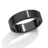 Plain Wedding Ring in Black Zirconium
