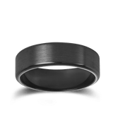 Plain Wedding Ring in Black Zirconium