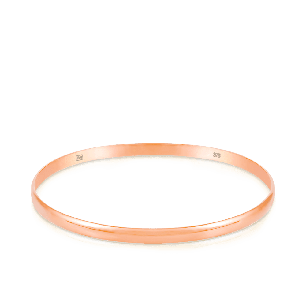 Polished Bangle in 9ct Rose Gold - Wallace Bishop