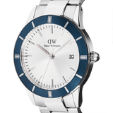 Daniel Wellington Iconic Paradigma Link Blue Bezel Watch