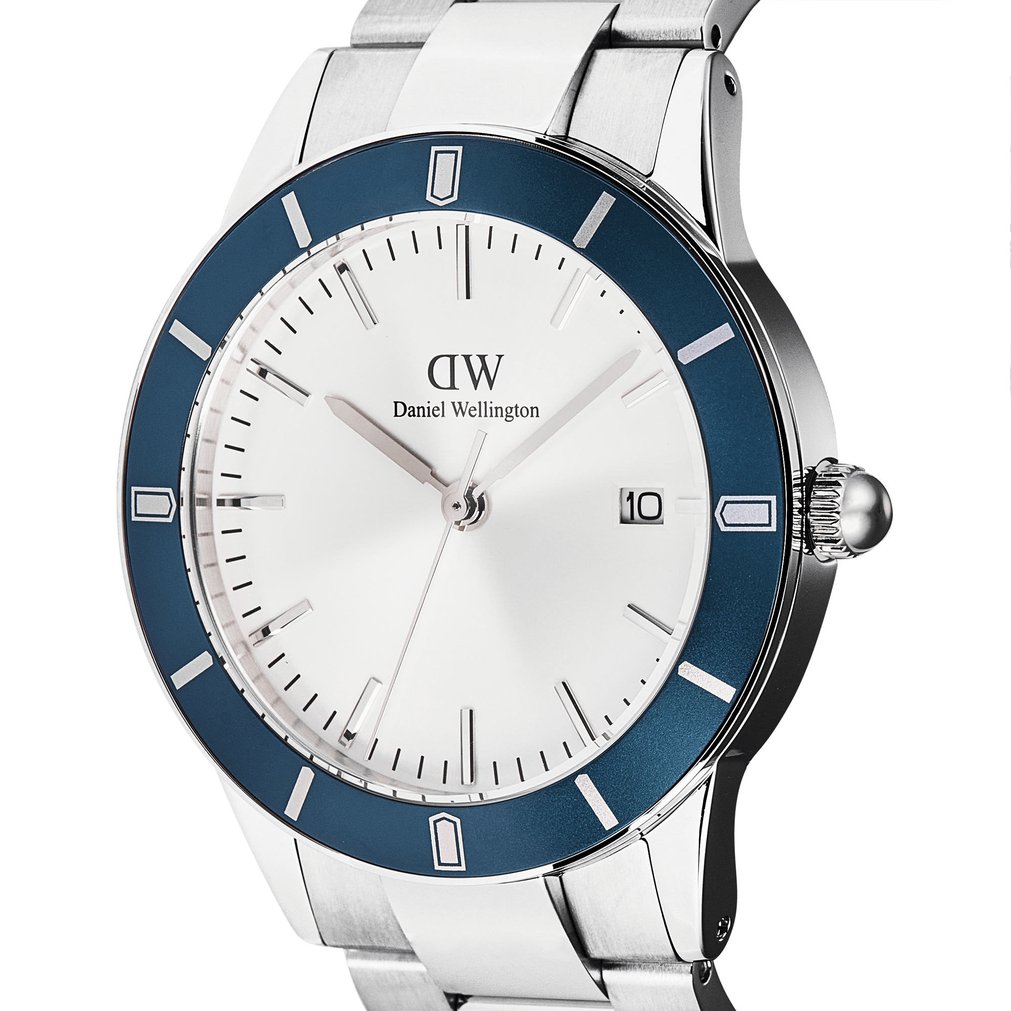 Daniel Wellington Iconic Paradigma Link Blue Bezel Watch