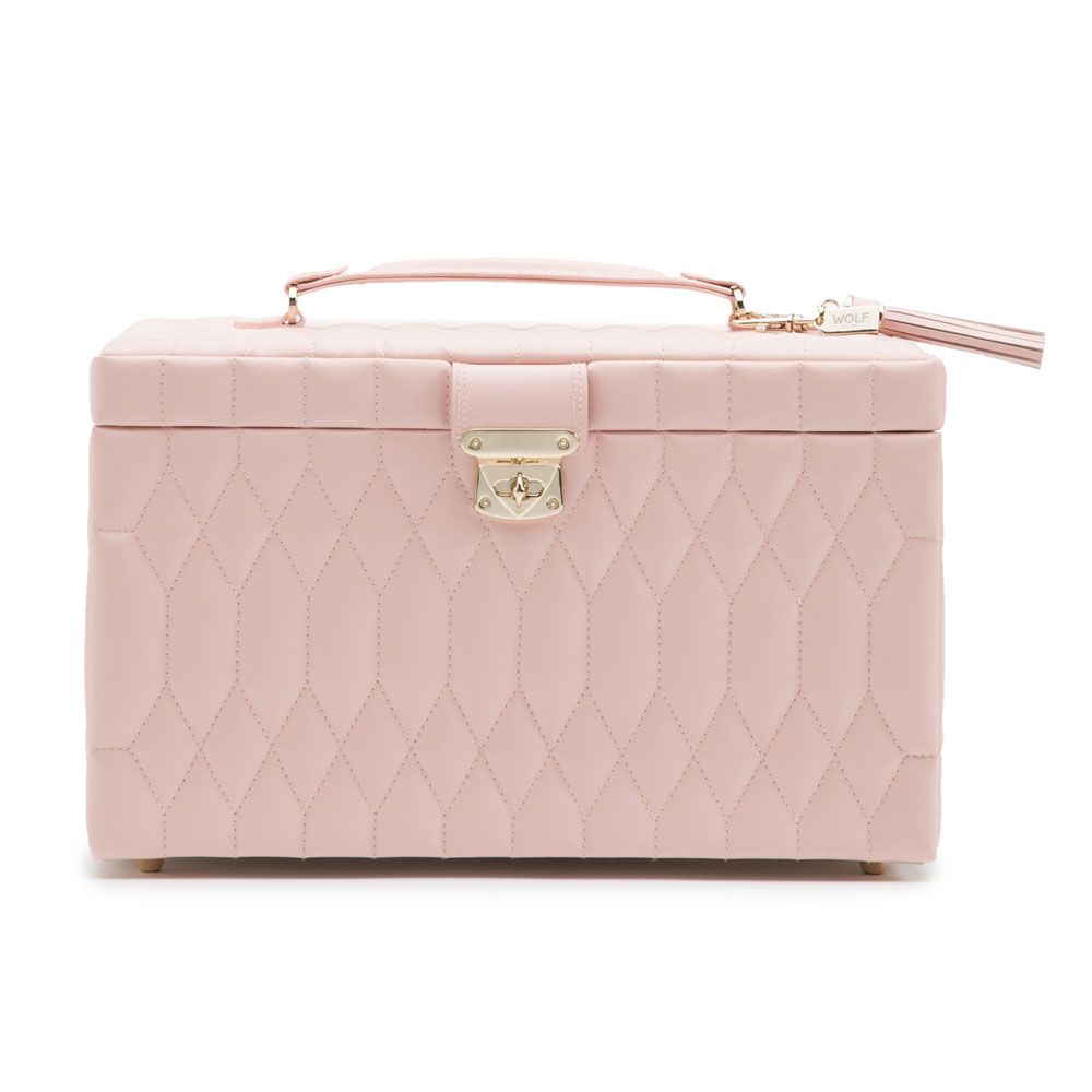 Wolf Caroline Large Jewellery Case Pink 329615