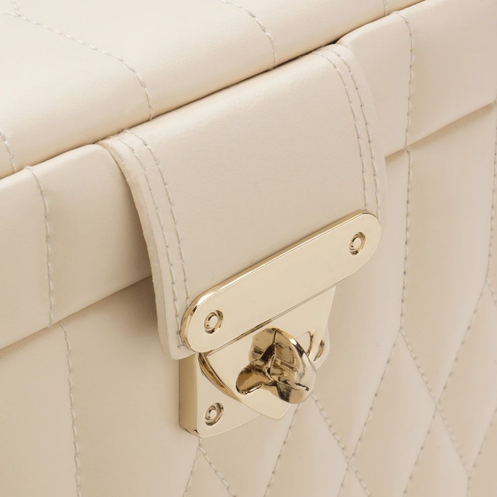 Wolf Caroline Medium Jewellery Case Ivory 329753