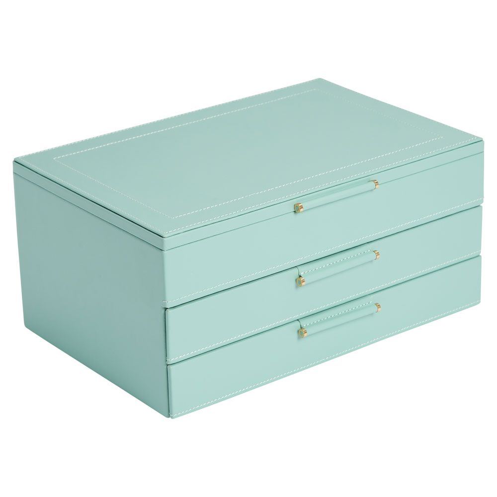 Wolf Sophia Jewellery Box with Drawers Jade 392030