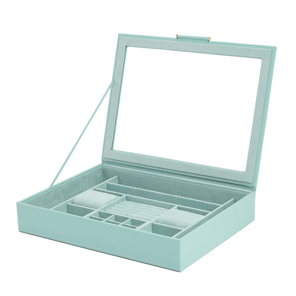 Wolf Sophia Jewellery Box with Window Jade 392430 – Wallace Bishop