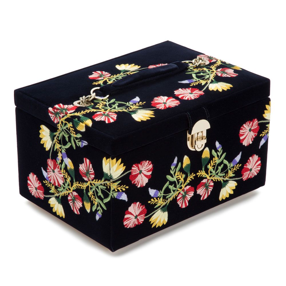 Wolf Zoe Medium Jewellery Box Indigo 393116