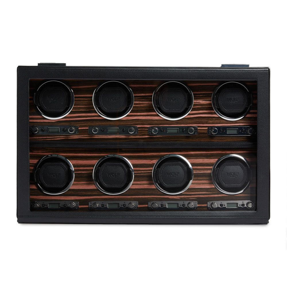 Wolf Roadster 8 Piece Watch Winder Black 459356