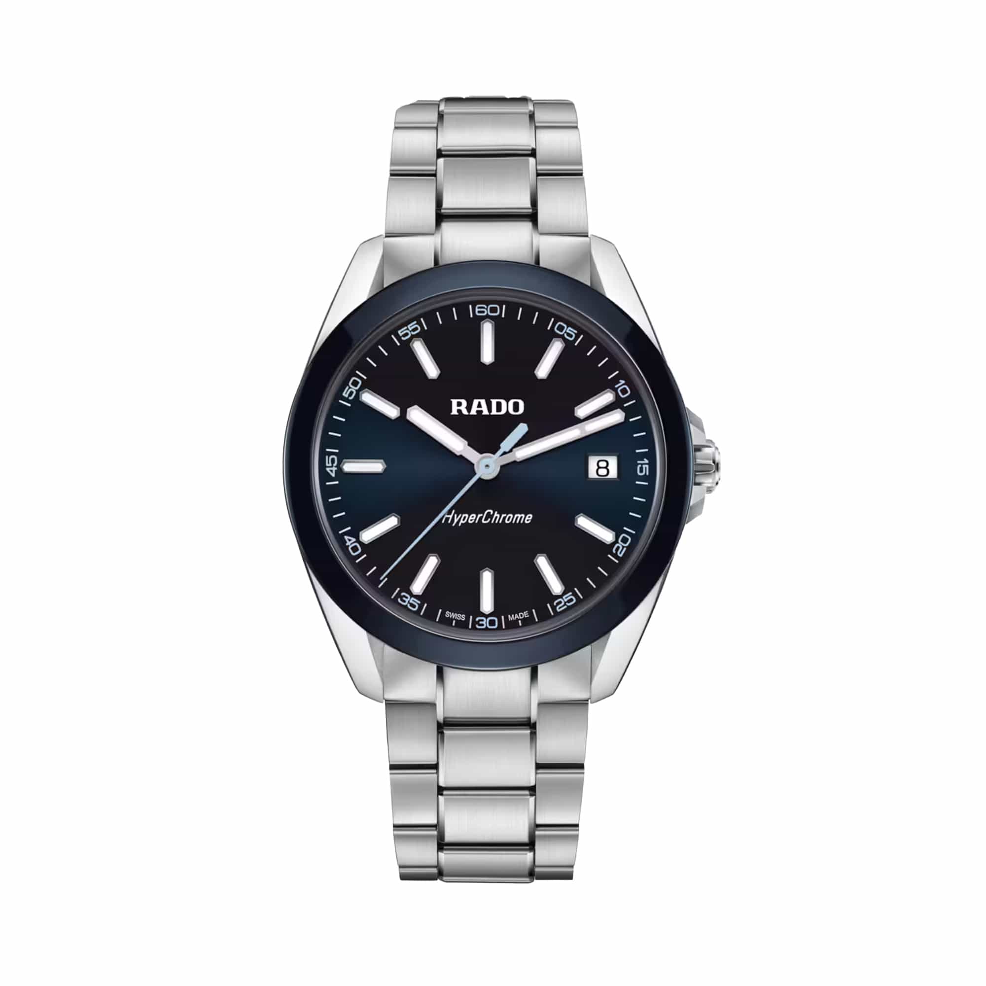Rado HyperChrome Quartz Mens 41.5mm Watch Blue Dial