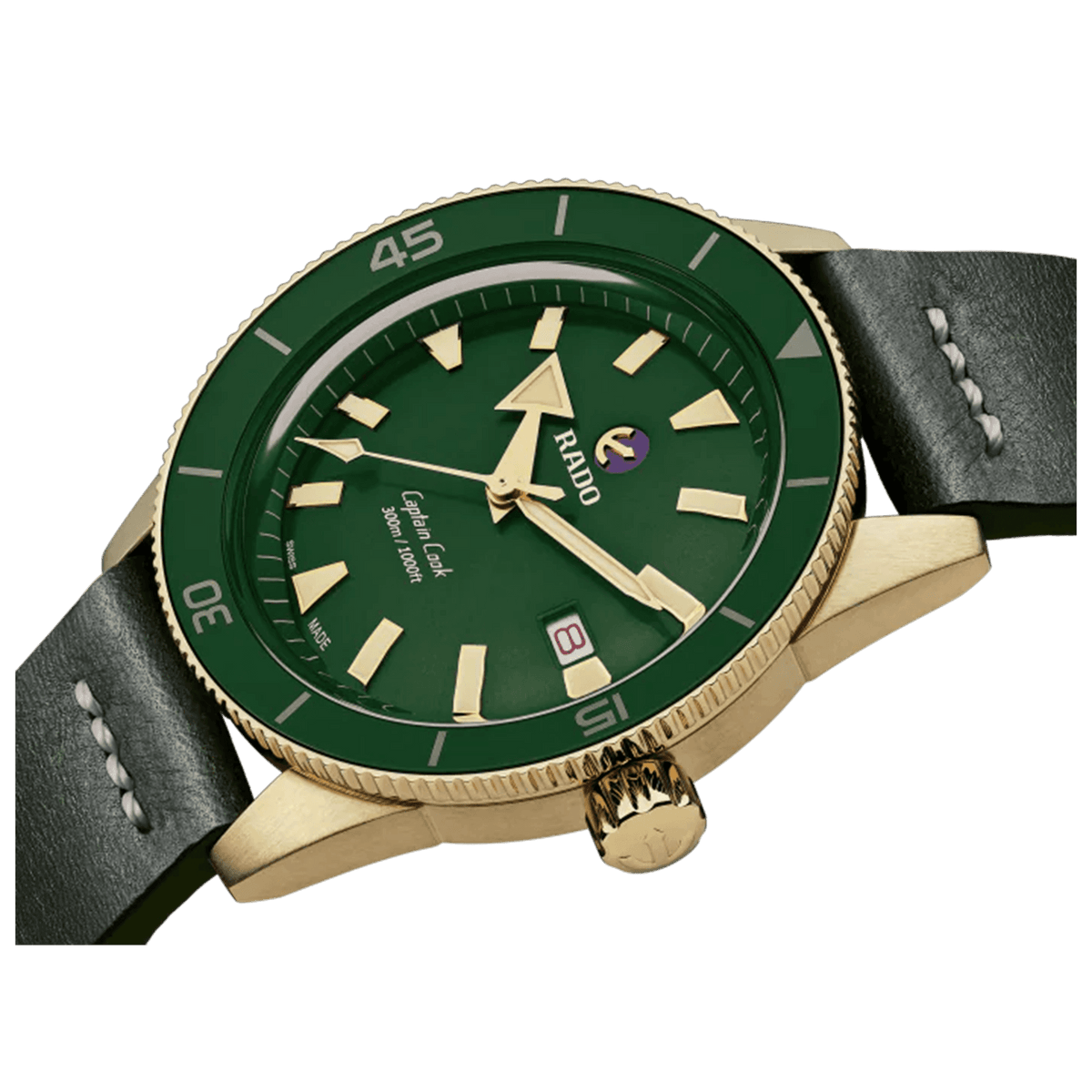 Rado Captain Cook Men's 42mm Bronze Automatic Watch R32504315 - Wallace Bishop