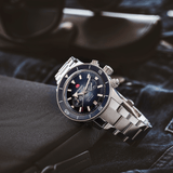 Rado Captain Cook Men's 43mm Stainless Steel Automatic Chronograph Watch R32 145 208 - Wallace Bishop