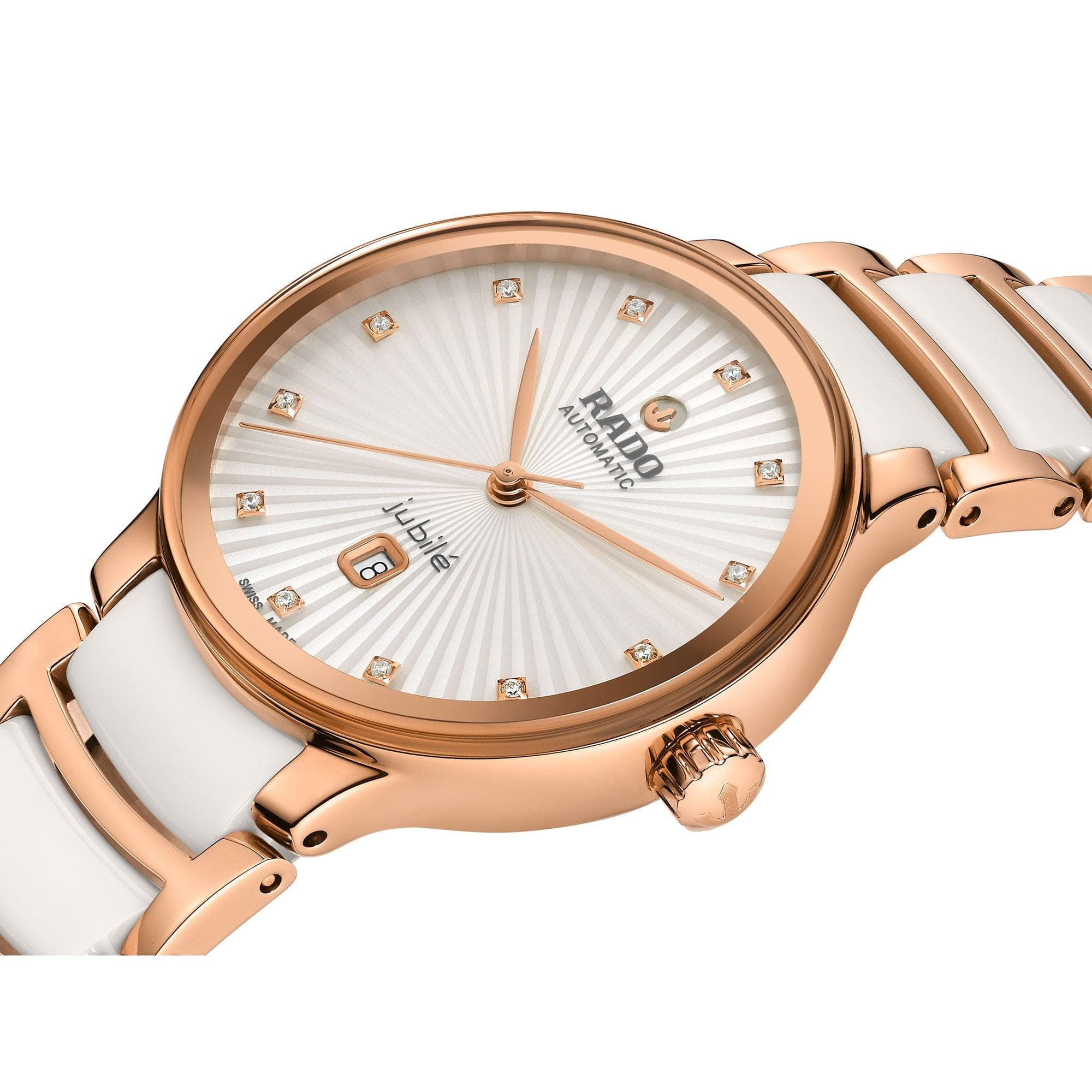 Rado Centrix Diamonds Automatic White Watch R30019744