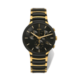 Rado Centrix Men's 40mm Ceramic & Gold Plated Quartz Chronograph Watch R30134162 - Wallace Bishop