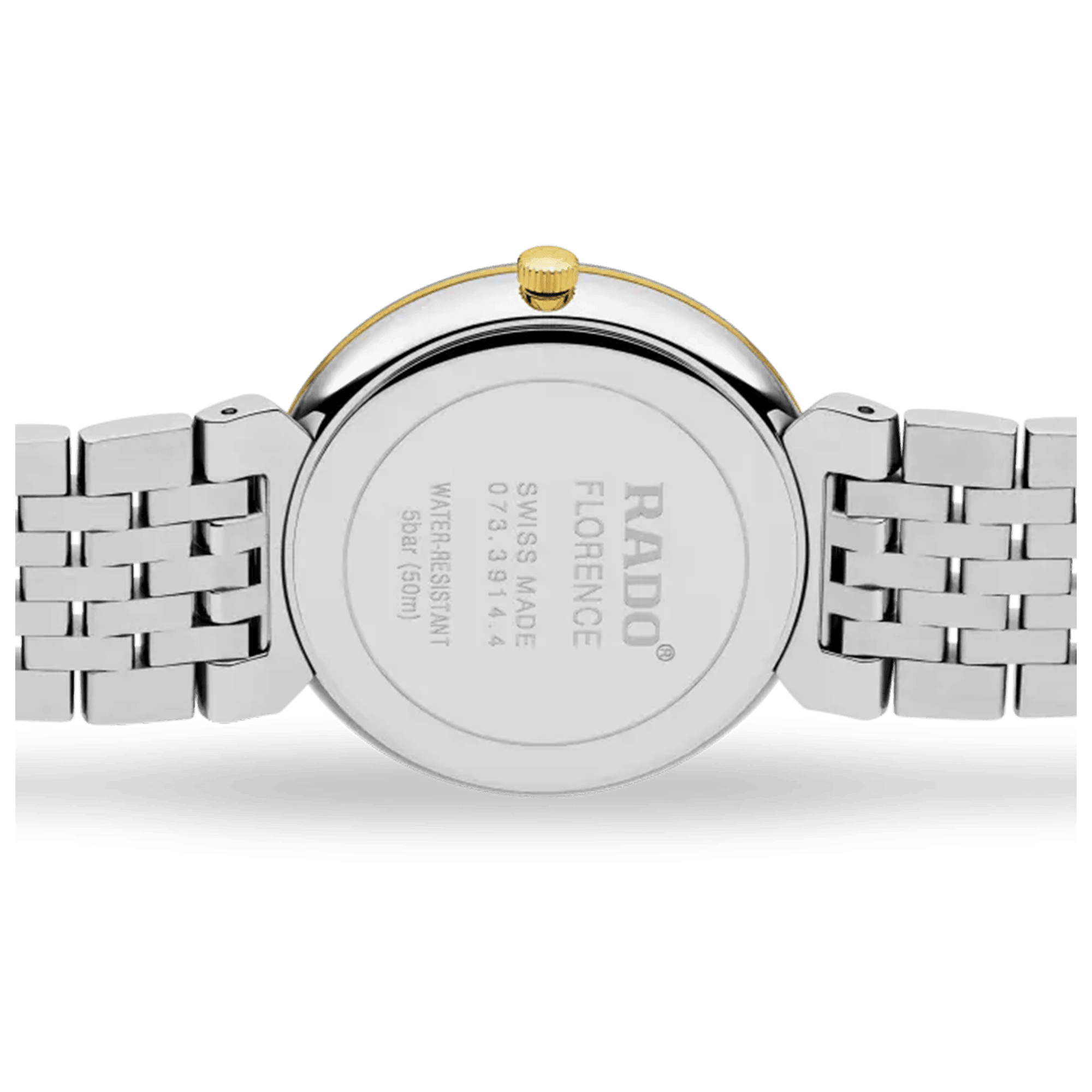Rado Florence Men's 38mm Stainless Steel & Gold Plated Quartz Watch R48912703 - Wallace Bishop