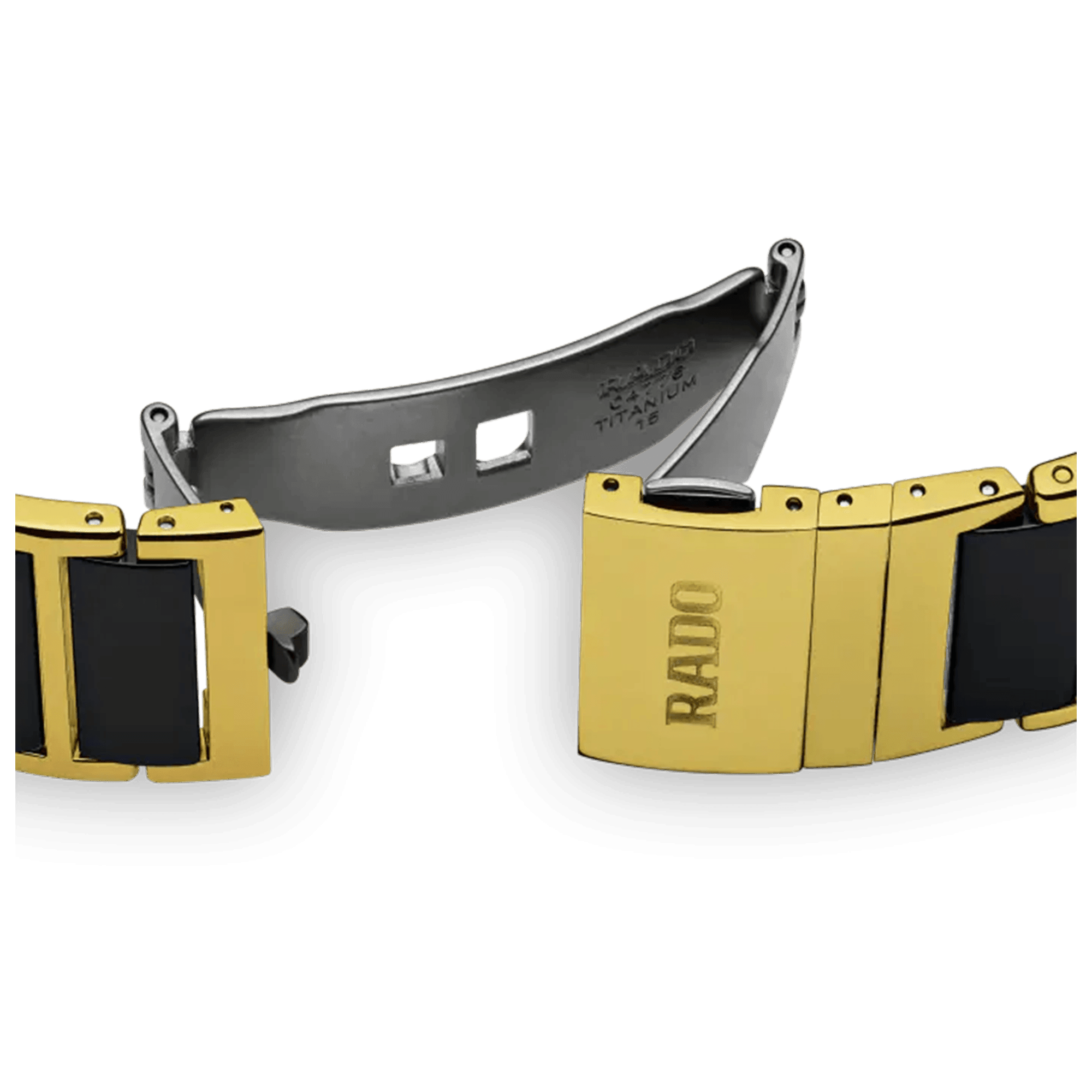 Rado Integral Men's 31mm Ceramic & Gold Plated Quartz Watch R20204712 - Wallace Bishop