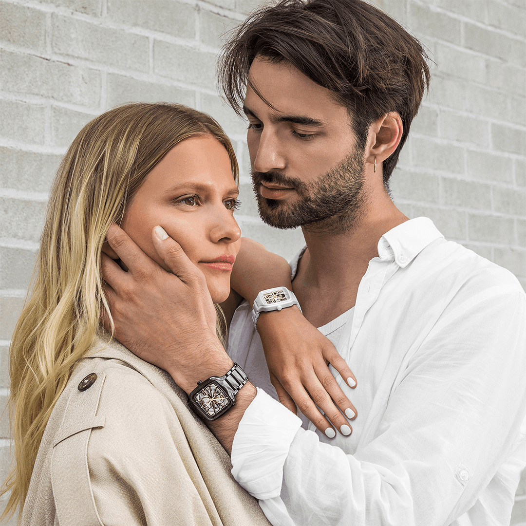 Rado True Square Men's 38mm High-Tech Ceramic Skeleton Automatic Watch R27086162 - Wallace Bishop