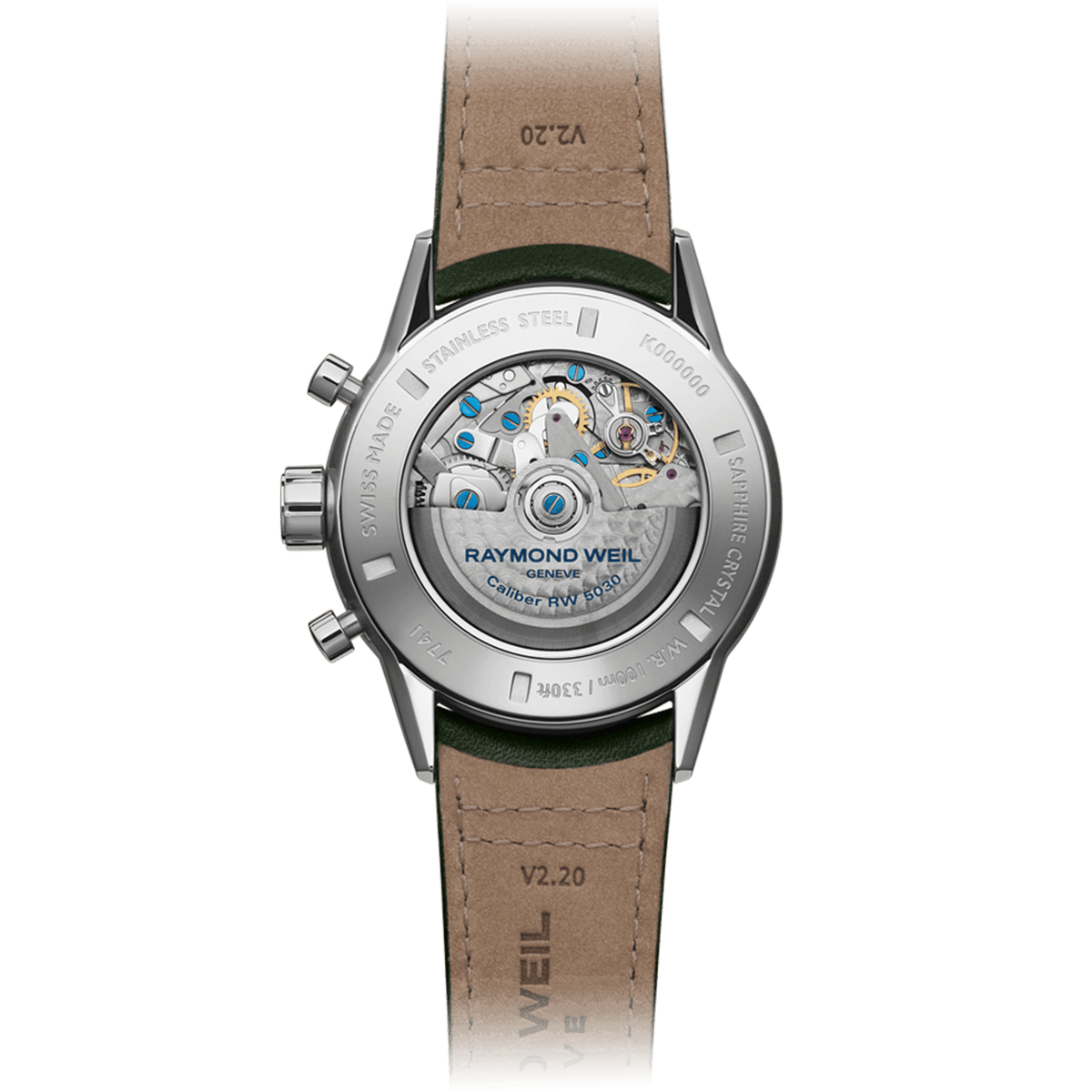 Raymond Weil Freelancer Men's 43.5mm Stainless Steel Automatic Chronograph Watch 7741-SC7-52021 - Wallace Bishop