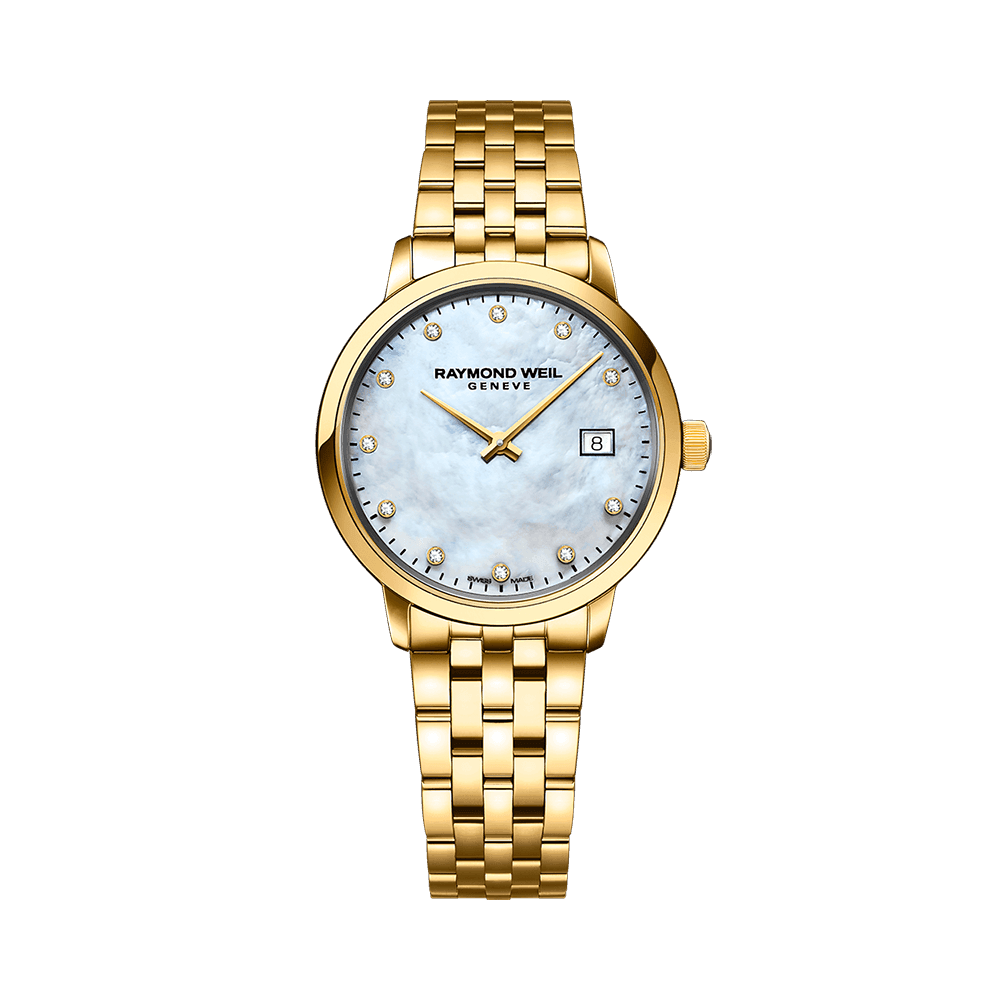 Raymond Weil Toccata Ladies Classic Gold Diamond Steel Watch 29mm 5985-P-97081 - Wallace Bishop