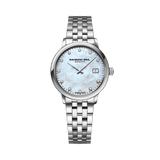 Raymond Weil Toccata Ladies White Mother-of-Pearl Diamond Quartz Watch 29mm 5985-ST-97081