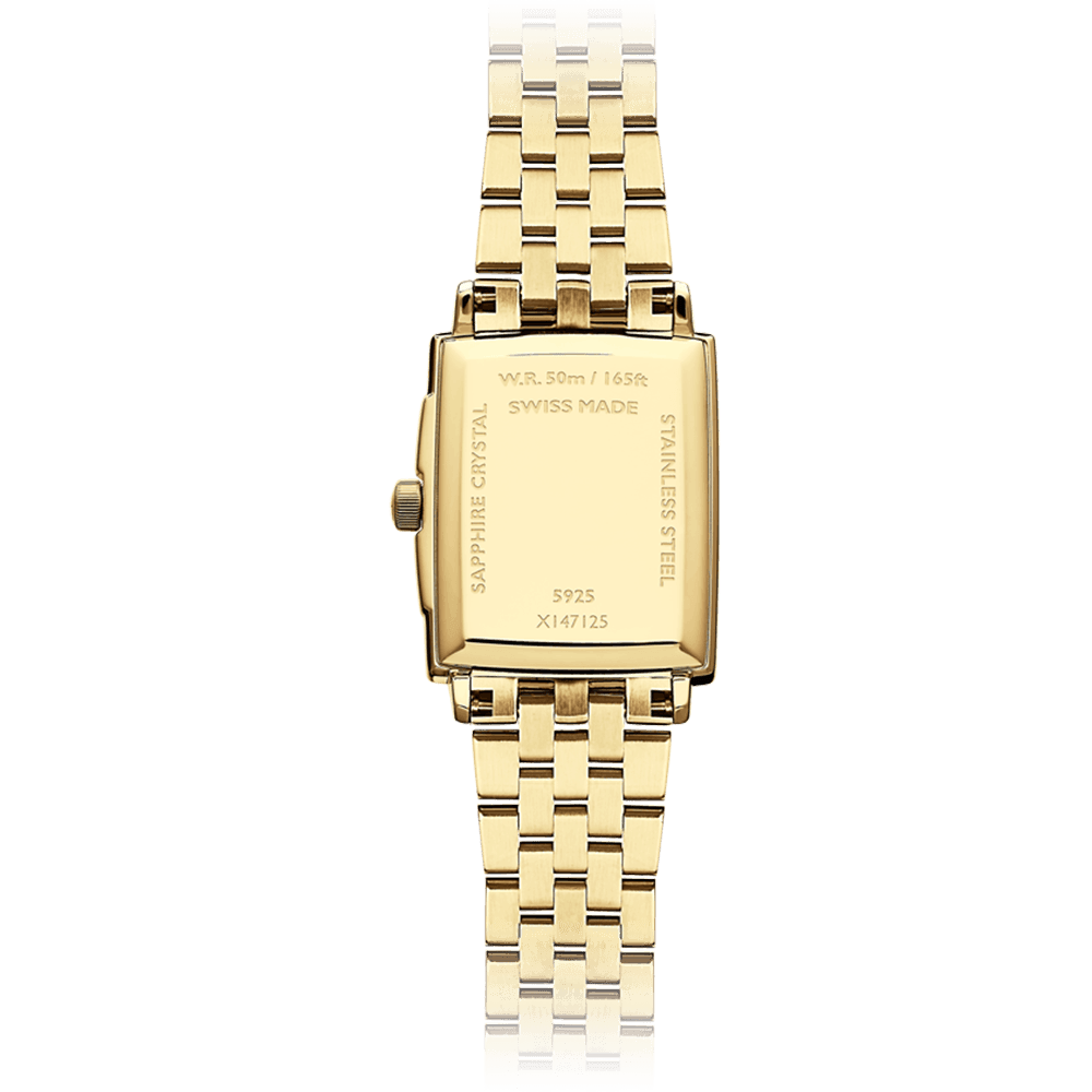 Raymond Weil Women's Toccata Gold PVD Quartz Dress Watch Mother-Of-Pearl Diamond Dial