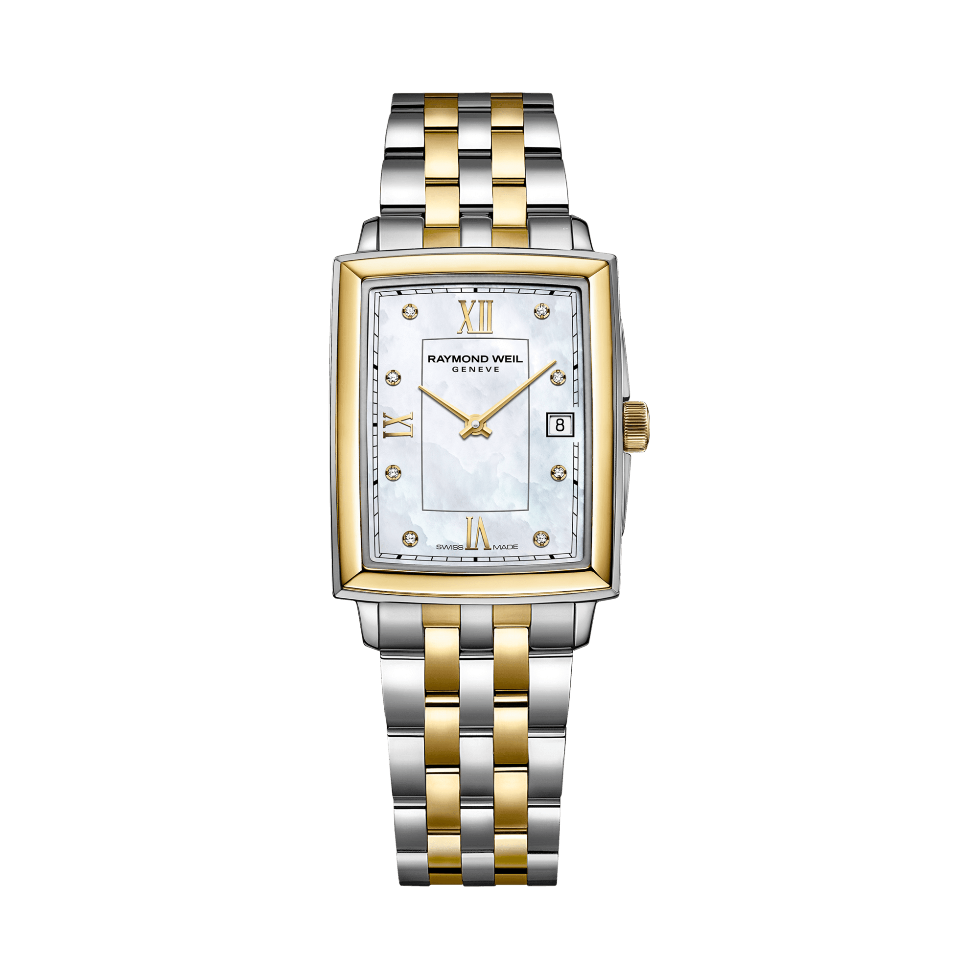 Raymond Weil Women's Toccata Two-Tone Quartz Dress Watch Mother-Of-Pearl Diamond Dial 5925-STP-00995
